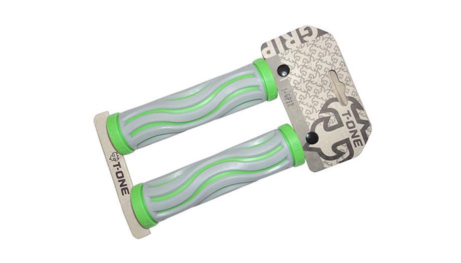 Manopla T-one MTB Modelo T-GP12 130mm Cinza Com Verde