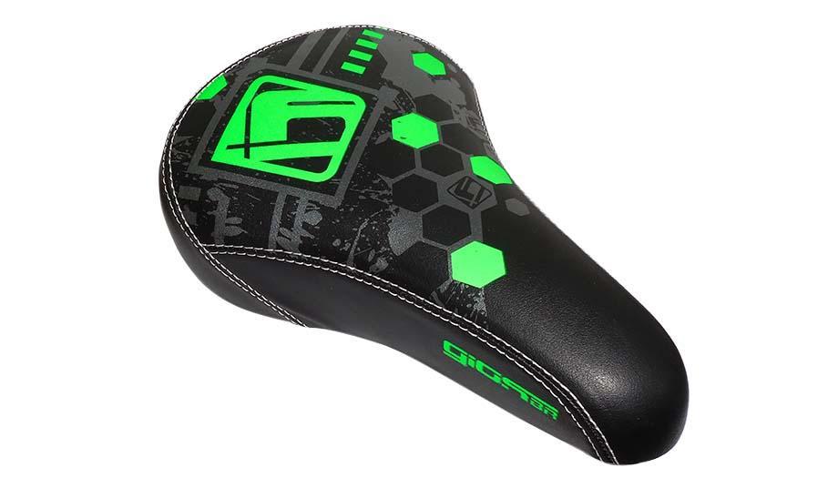 Selim Giosbr GI-1109-2 Courvin Preto Com Verde Neon  e Cinza Desenho FRX-EVO