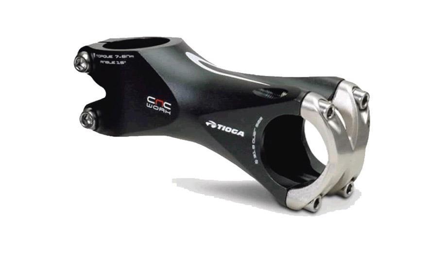 Suporte Guidão Tioga CNC X-BONE 90mm Ahead Over Para Guidão Speed 26.0mm Preto